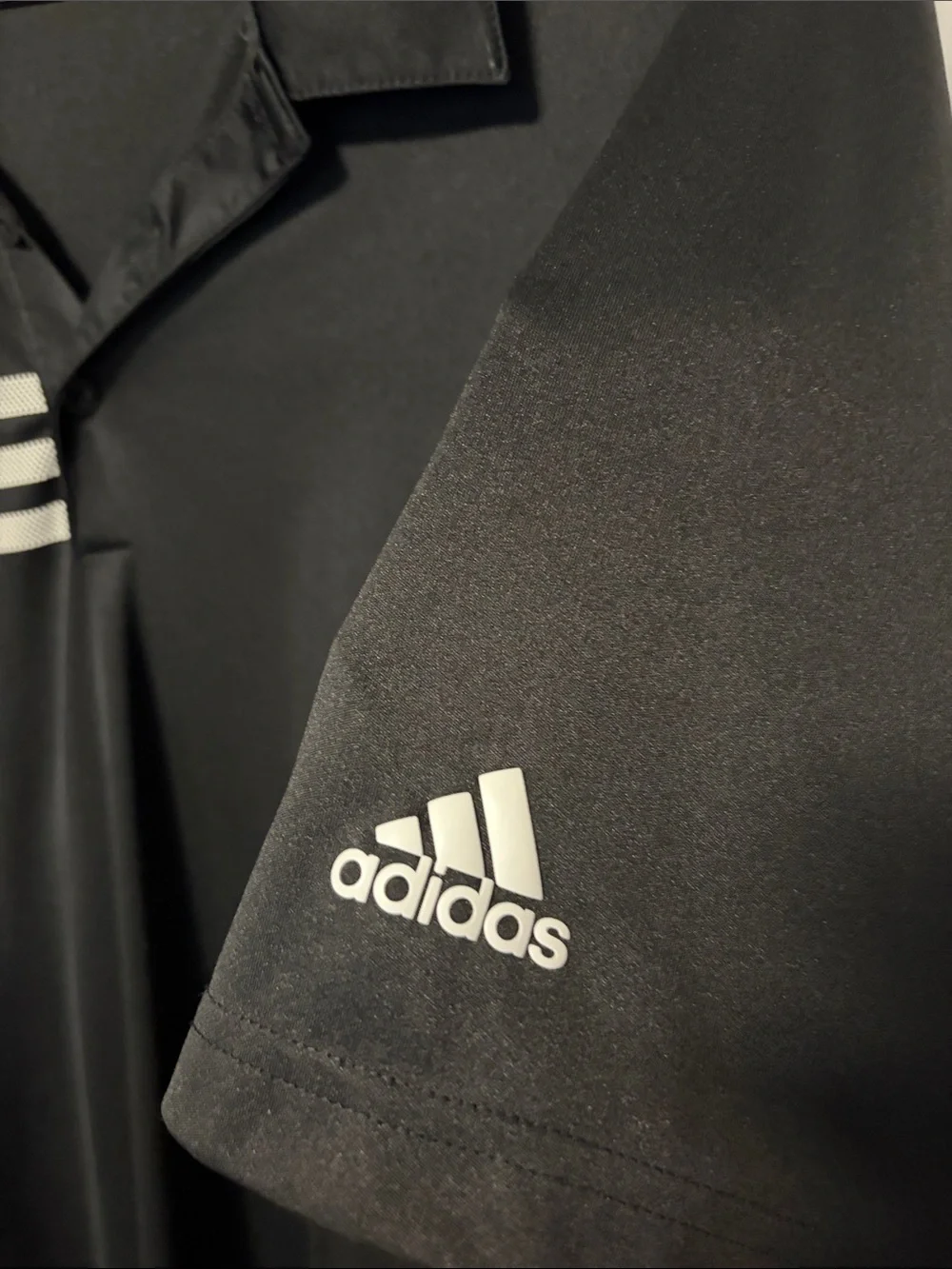adidas Dr.Pepper Zero Black Polo with Grey Stripe Detail